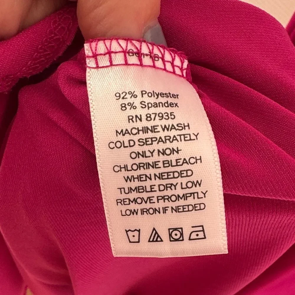 Susan Graver Fuchsia Short Sleeve Top - Picture 4 of 4